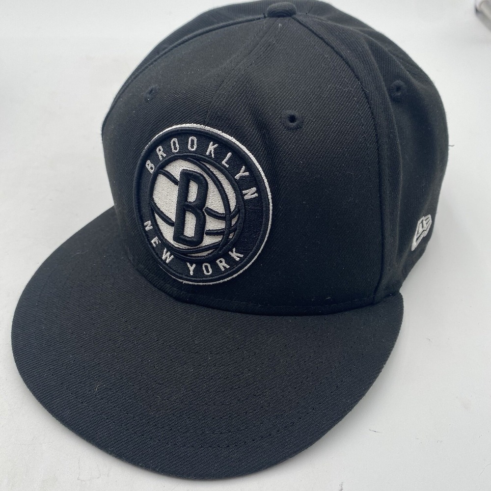 Brooklyn Nets Hat New Era 9fifty SnapBack Black Adjustable‎ Cleaned Basketball